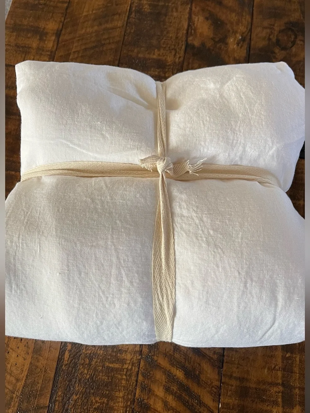 NWOT Quince European Linen 1 Pc Duvet Cover, Full/Queen (White)